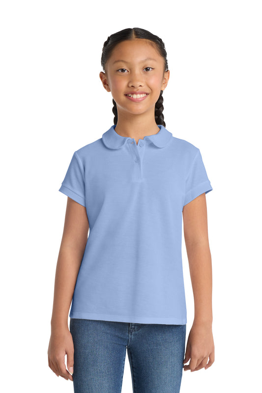 Port Authority ®  Girls Silk Touch ™  Peter Pan Collar Polo. YG503