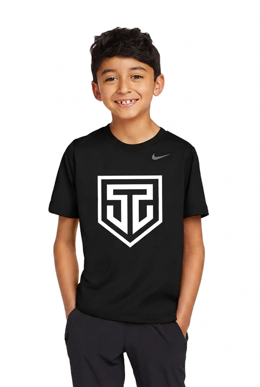 Nike youth tee with smaller Cage 52 logo